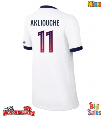 Paris Saint-Germain Maghnes Akliouche #11 Replica Away Stadium Shirt for Women 2026-27 Short Sleeve
